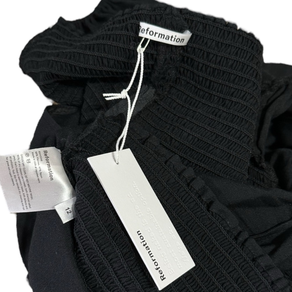 REFORMATION Lampone Top, Black, 12 (US) - Picture 3 of 13